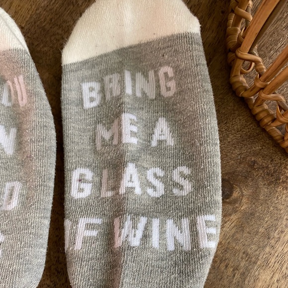 “If you can read this - bring me a glass of wine” Socks - Picture 6 of 6